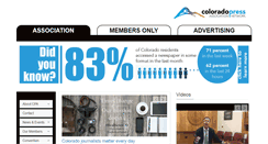 Desktop Screenshot of coloradopressassociation.com