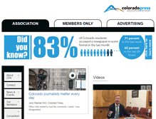 Tablet Screenshot of coloradopressassociation.com